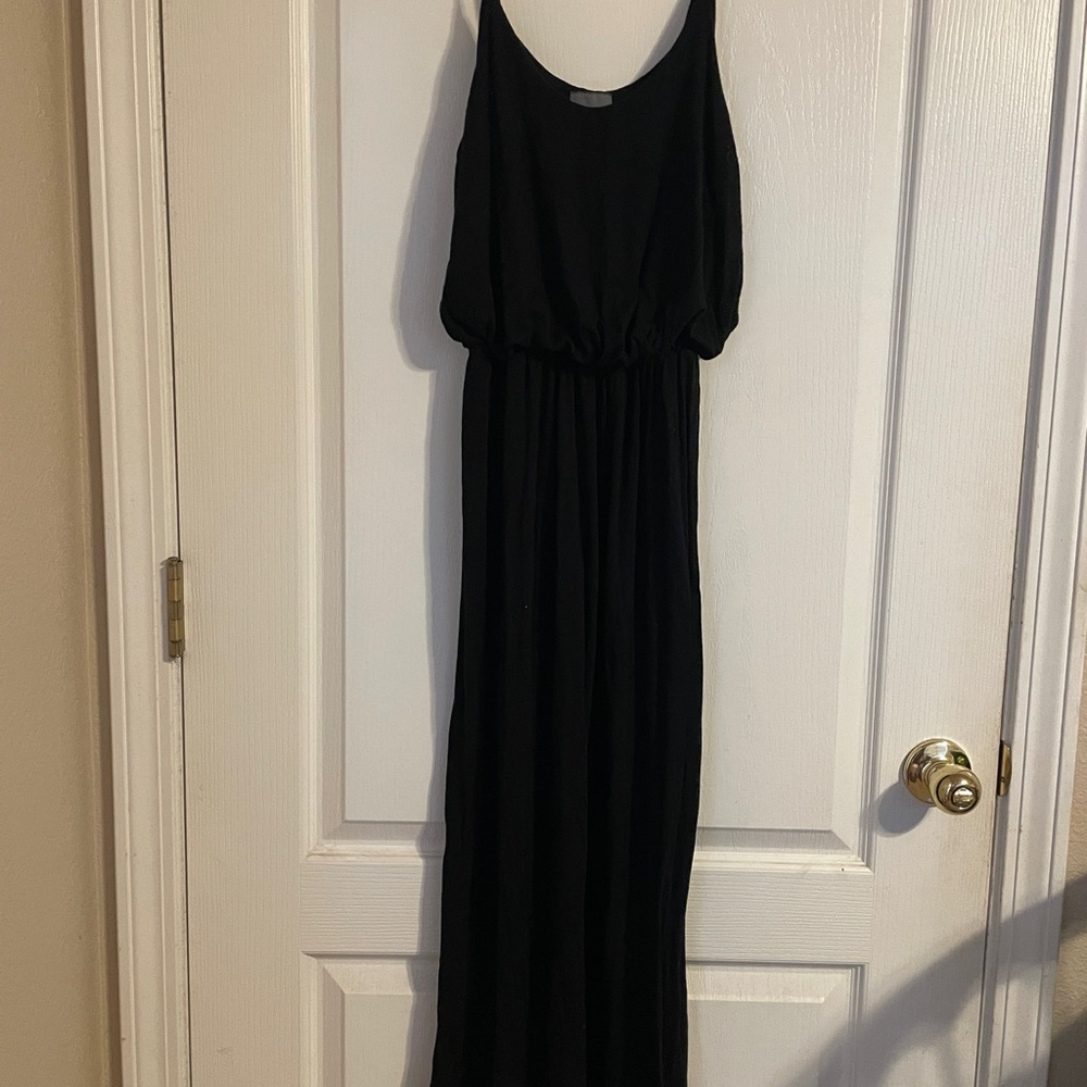 Olivia Rae Black Sleeveless Scoop Neck Sundress XS Capsule Beach Vacation Summer